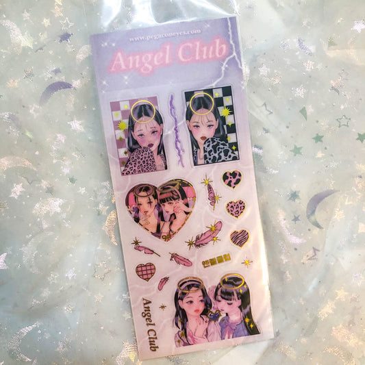 [pegacon_eyes] angel club sticker sheet